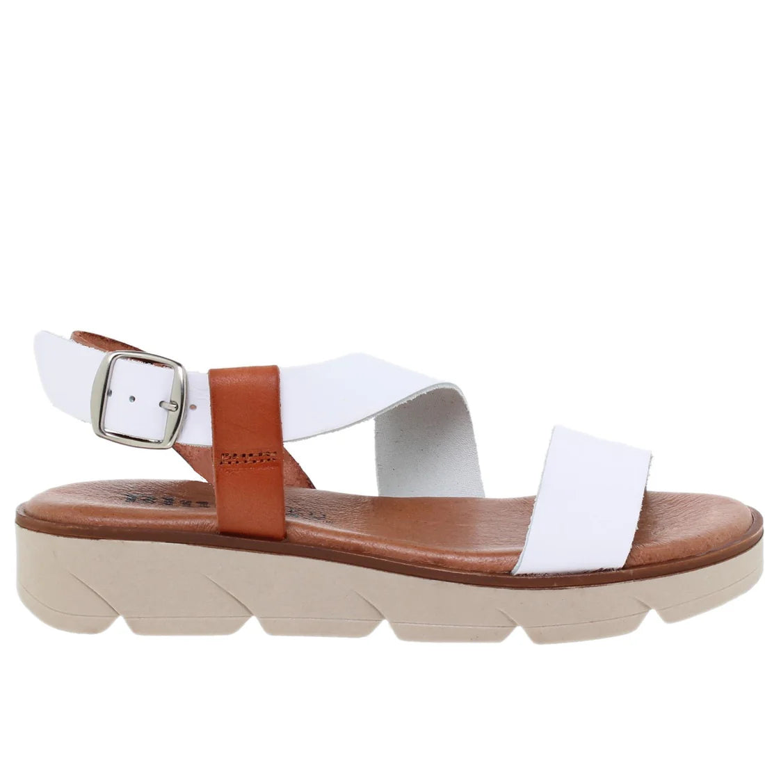 Sandalia Plana Mujer Aldama Blanco
