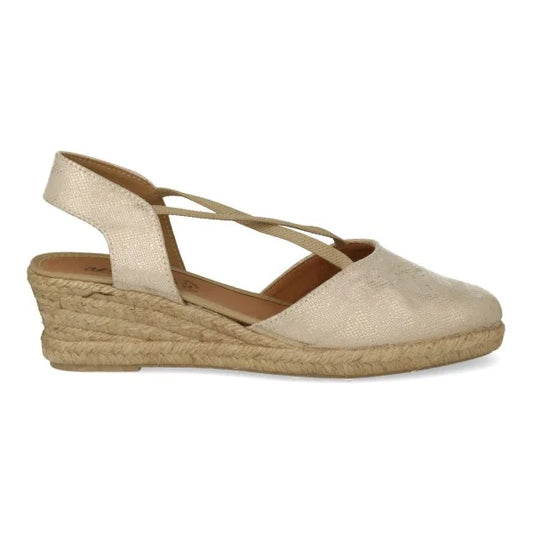 Cuñas de esparto mujer cintas de cruz