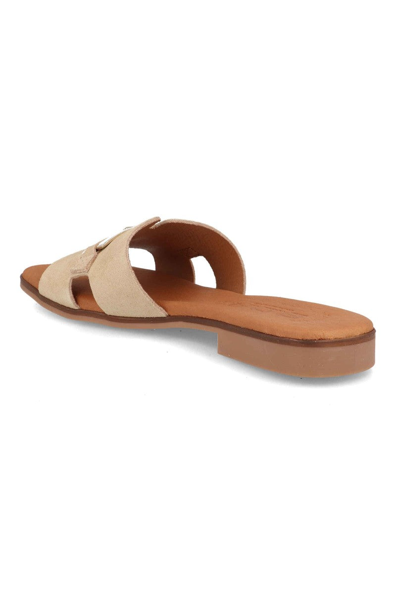 Sandalia Plana Beige