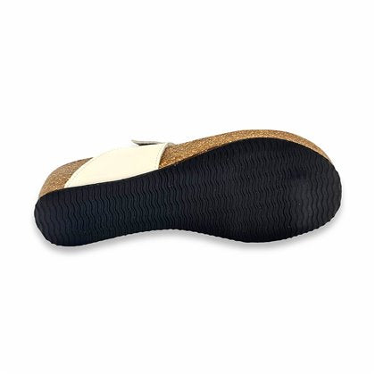 Sandalias Bio Esclava Mujer Piel Plantilla Acolchada