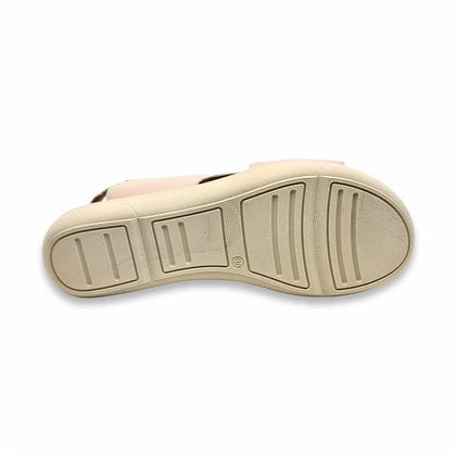 Sandalia de Cuña Beige