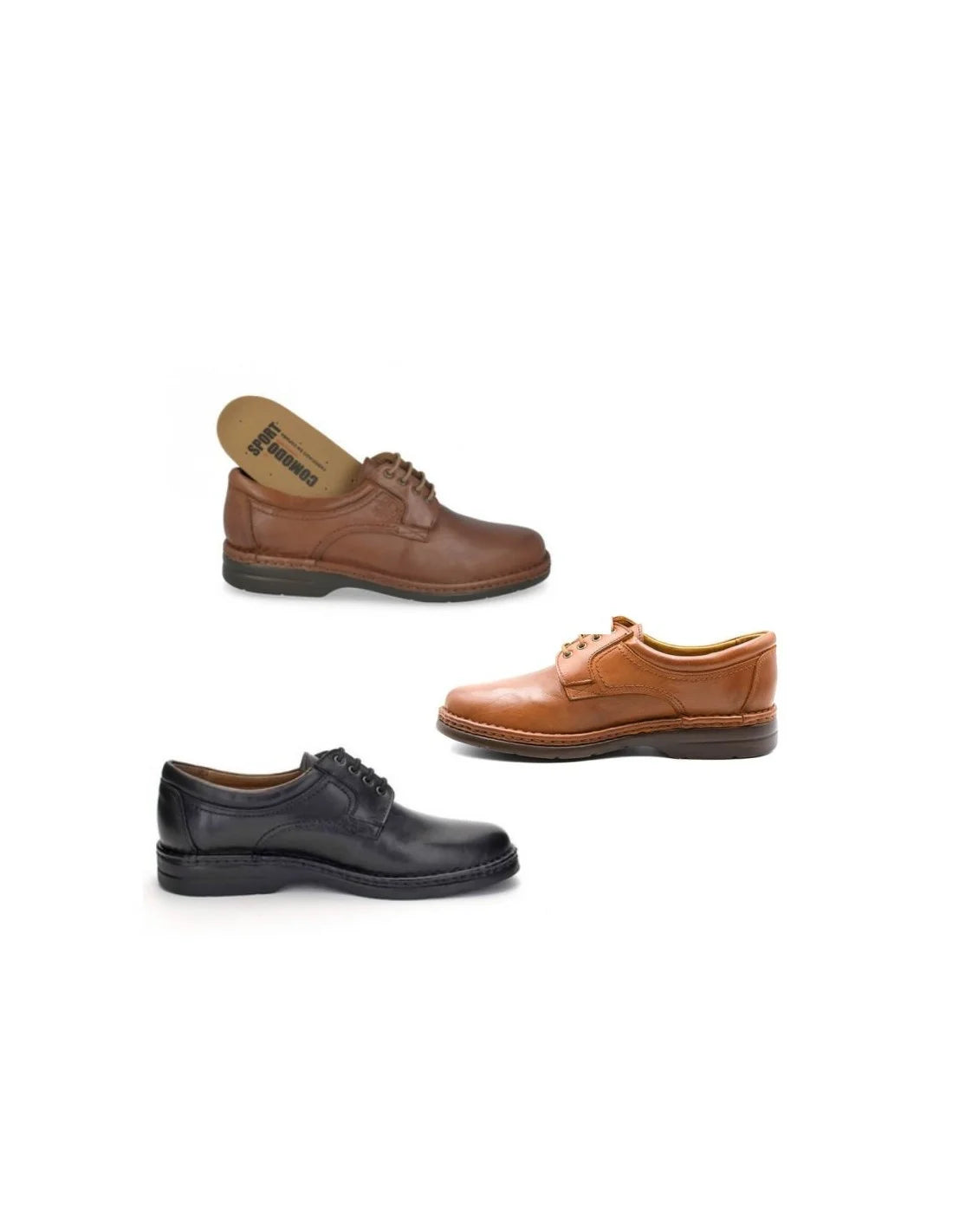 Zapato cerrado de Piel Derby para Hombre