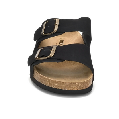 Sandalias Hombre Piel doble hebilla