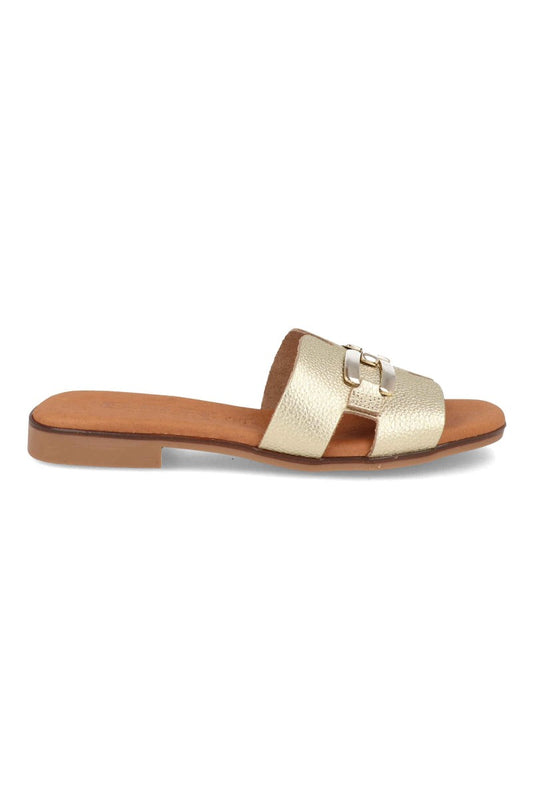 Sandalia plana Oro