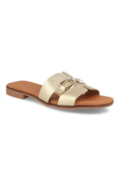 Sandalia plana Oro