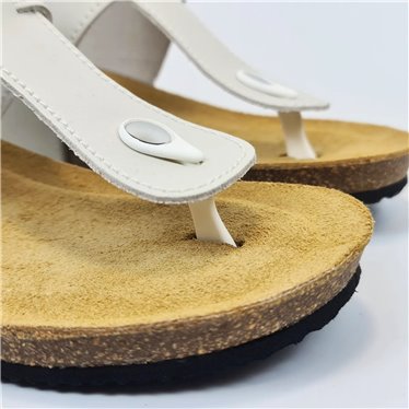 Sandalias Bio Esclava Mujer Piel Plantilla Acolchada