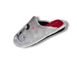 5508 Zapatilla para casa de señora en suapel de color gris, fabricada en España calidad y confort 100%