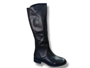 H 0208 Bota para señor con cremallera lateral de color negro