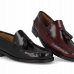 mocasín hombre modelo 1014 negro y burdeos
