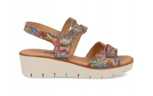 Sandalia de piel para mujer modelo 455 cómoda y transpirable