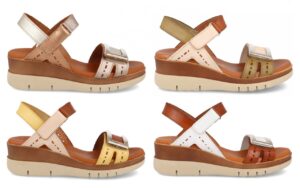 Sandalia de piel para mujer modelo 4630 cómoda y transpirable