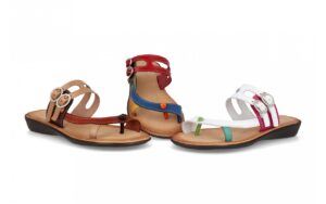 Sandalia de piel para mujer modelo 2005 cómoda y transpirable