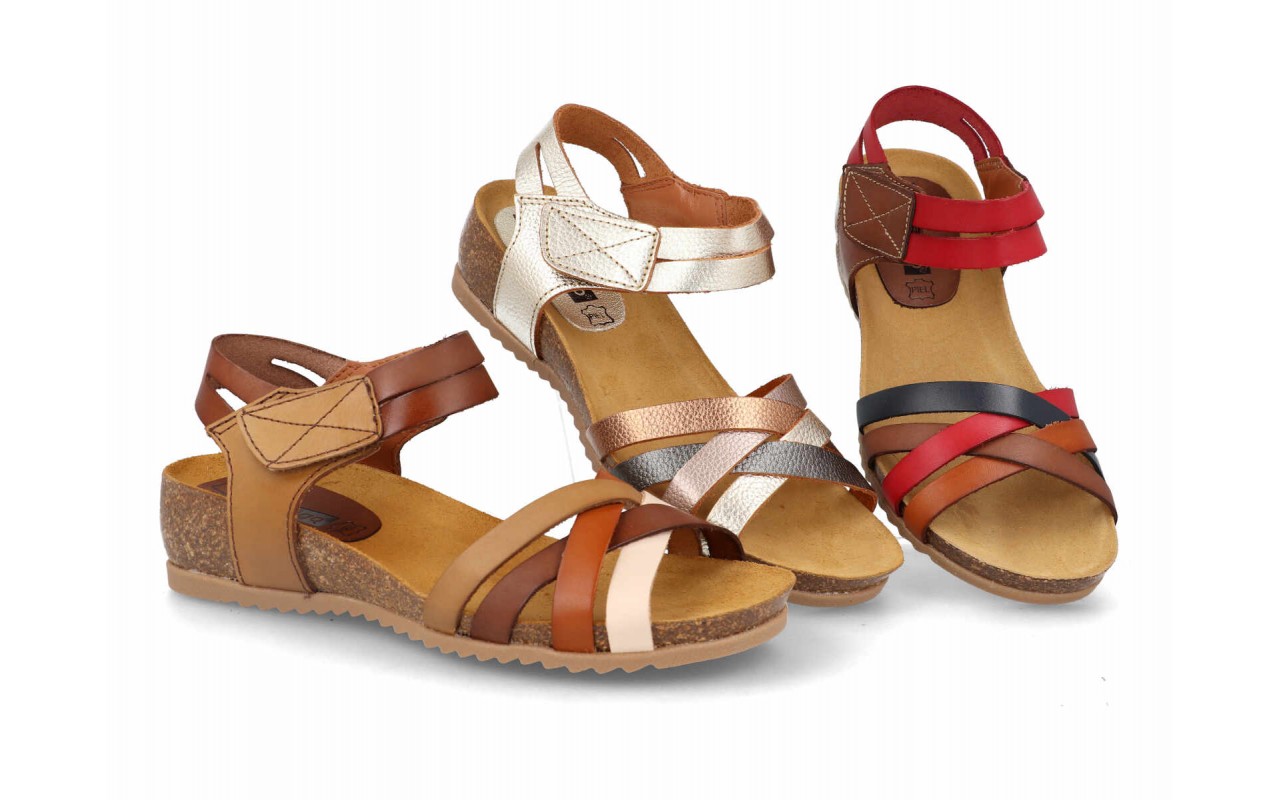 sandalia de cuña baja para mujer modelo 2776