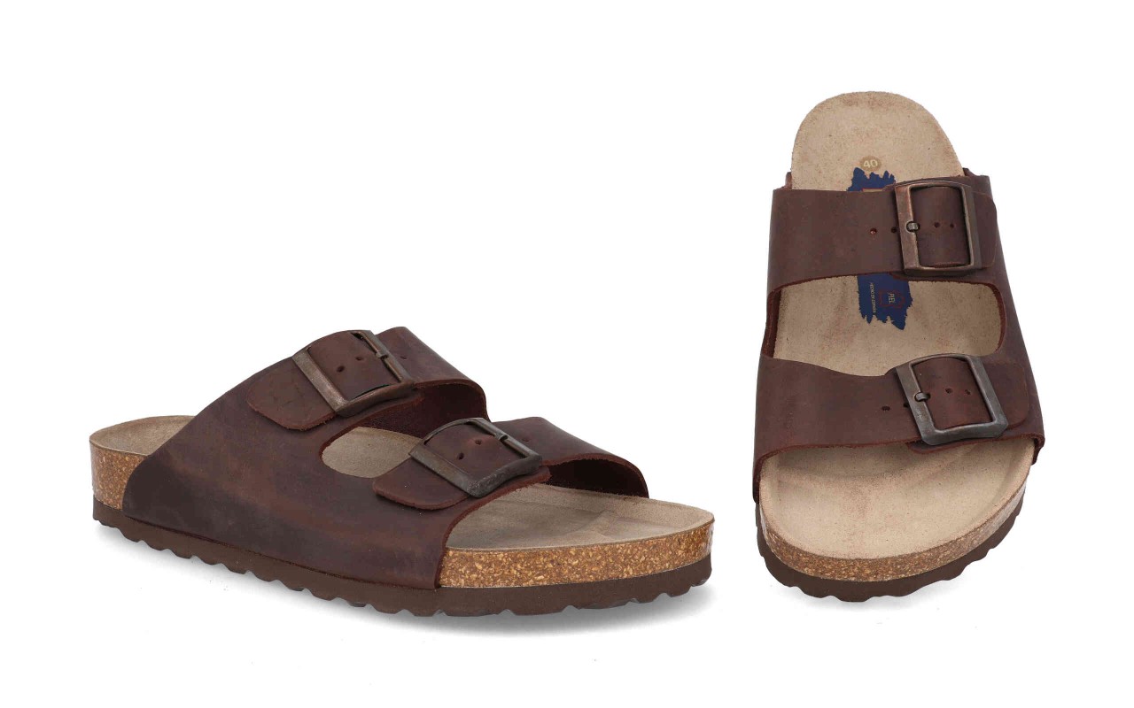 sandalia de piel para hombre modelo 2840