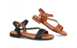 Sandalia de piel para mujer modelo 3079 cómoda y transpirable