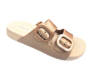Sandalia mujer modelo S-10345 de Igor metalizada bronce
