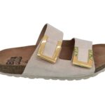 Sandalias bio con hebilla dorada - Modelo Premium 807 (Beige)