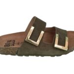 Sandalias bio de serraje - Modelo Premium 807 (Kaki)