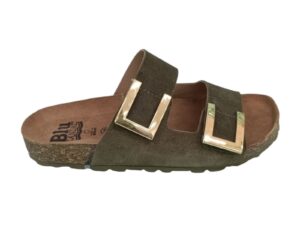Sandalias bio de serraje – Modelo Premium 807 (Kaki)