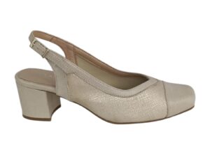 Zapatos destalonados de fiesta oro – Modelo Elegance 5670