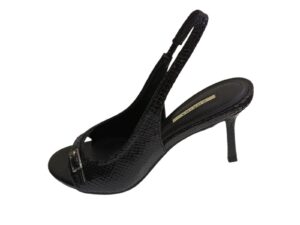 Zapatos peep toe destalonados de fiesta – Modelo Corina M6230 (Negro Cocodrilo)